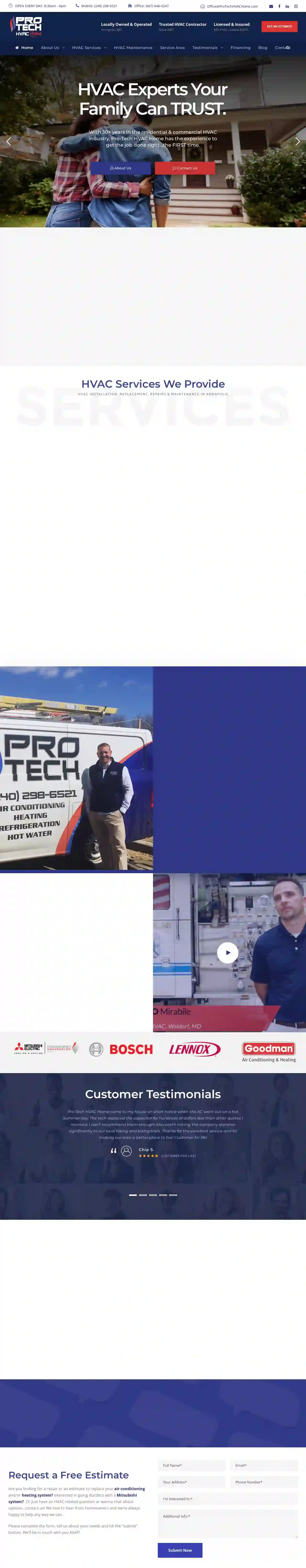 Pro-Tech HVAC Home