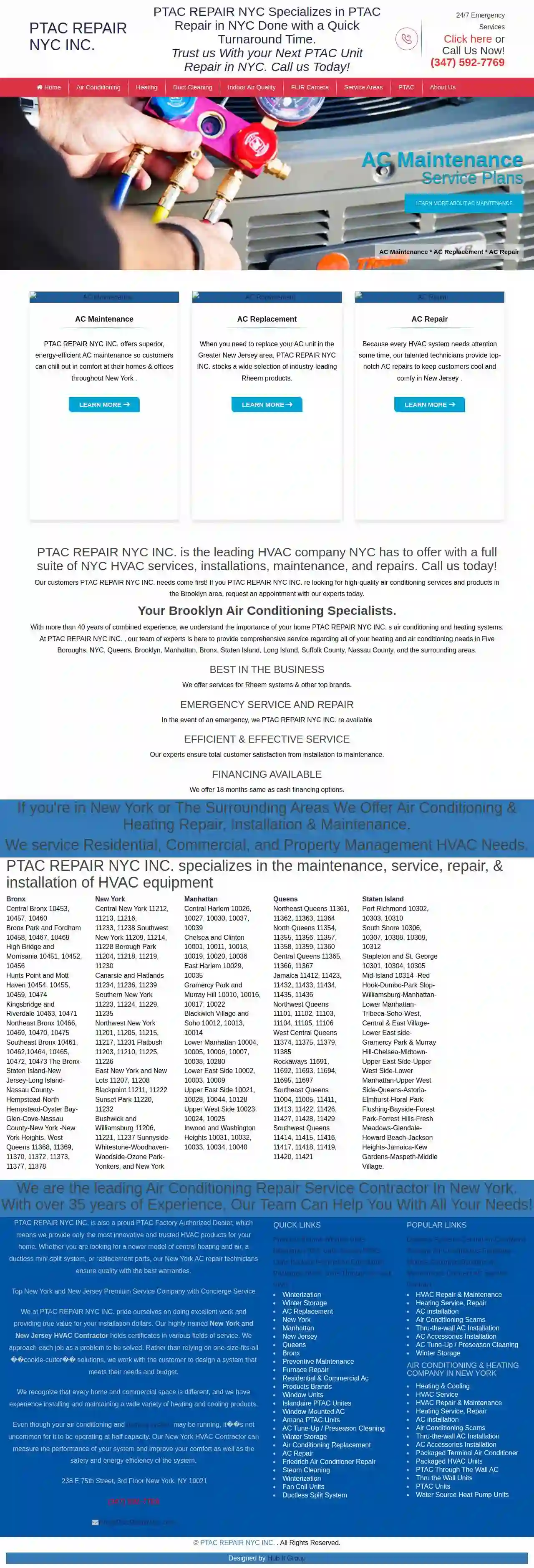 PTAC REPAIR NYC INC