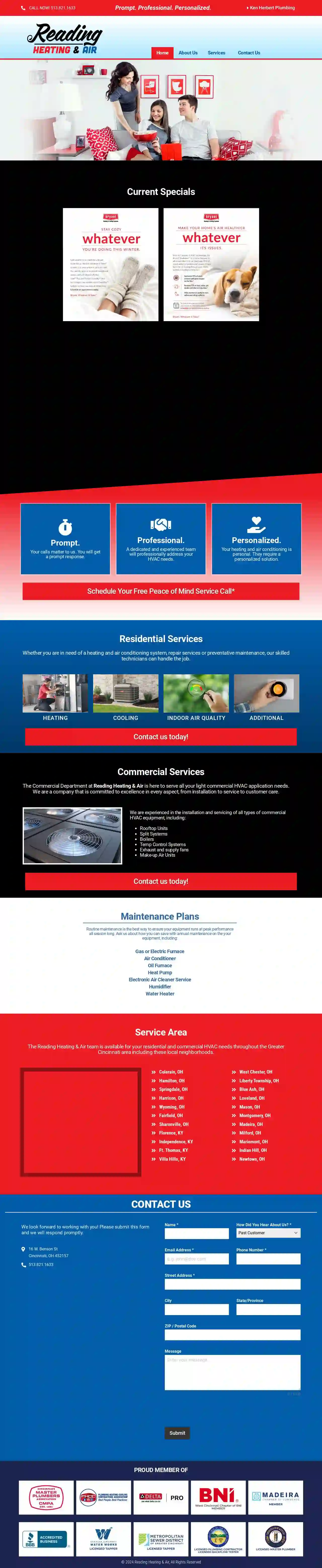 Reading Heating & Air Conditioning Inc