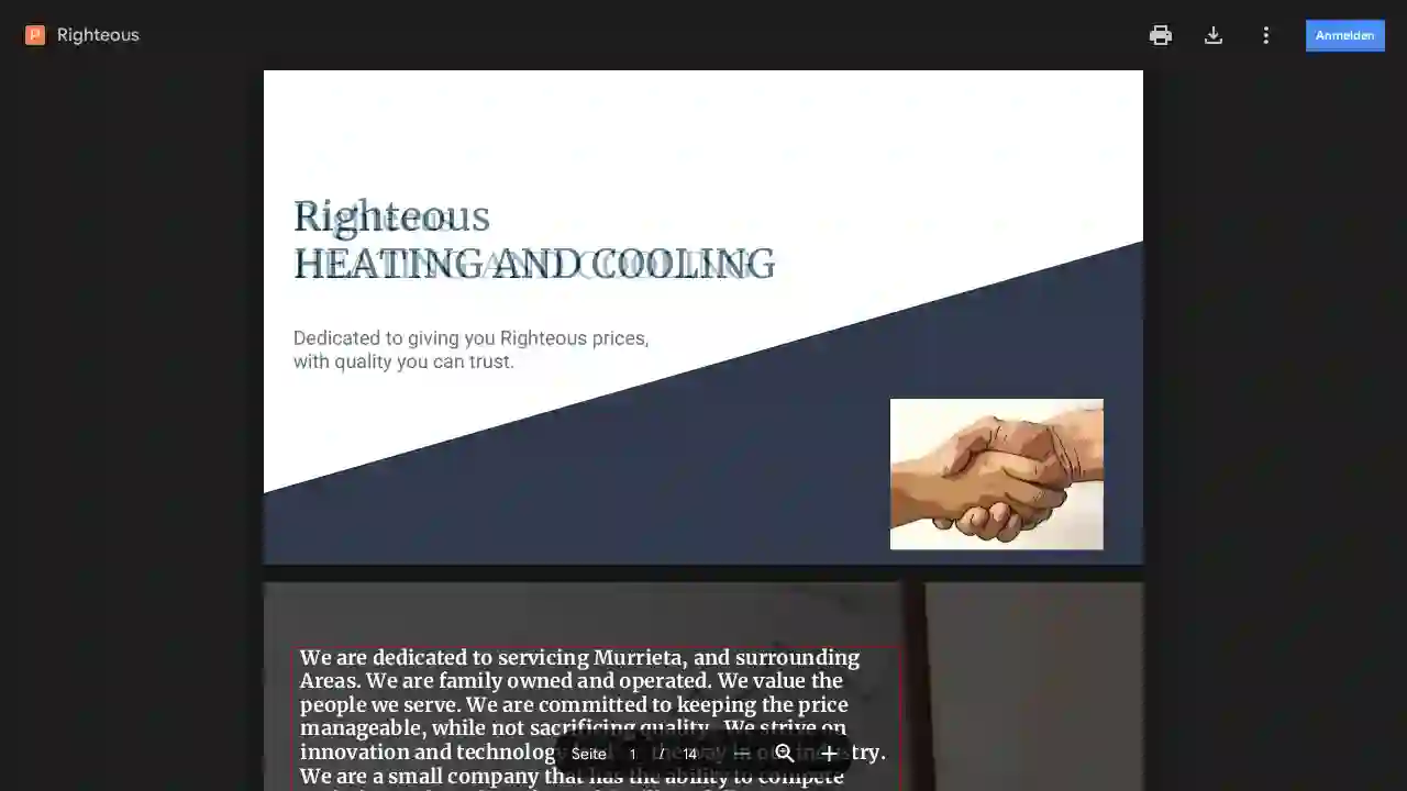 Righteous heating and cooling