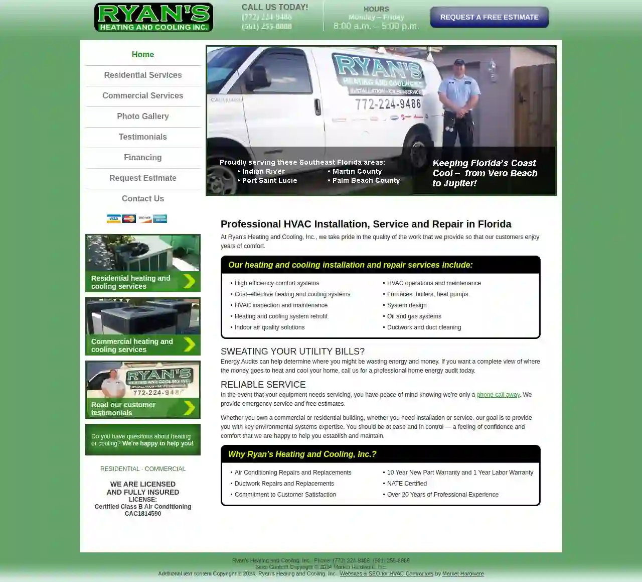 Ryan's Heating & Cooling Inc