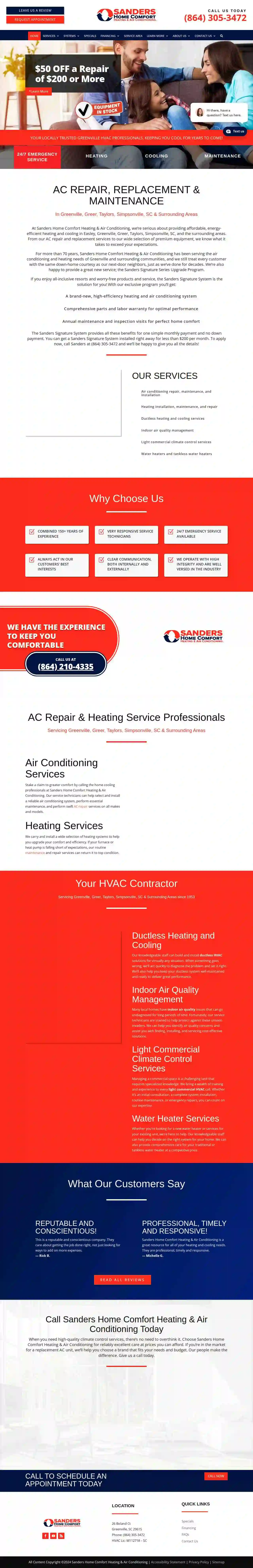 Sanders Home Comfort Heating & Air