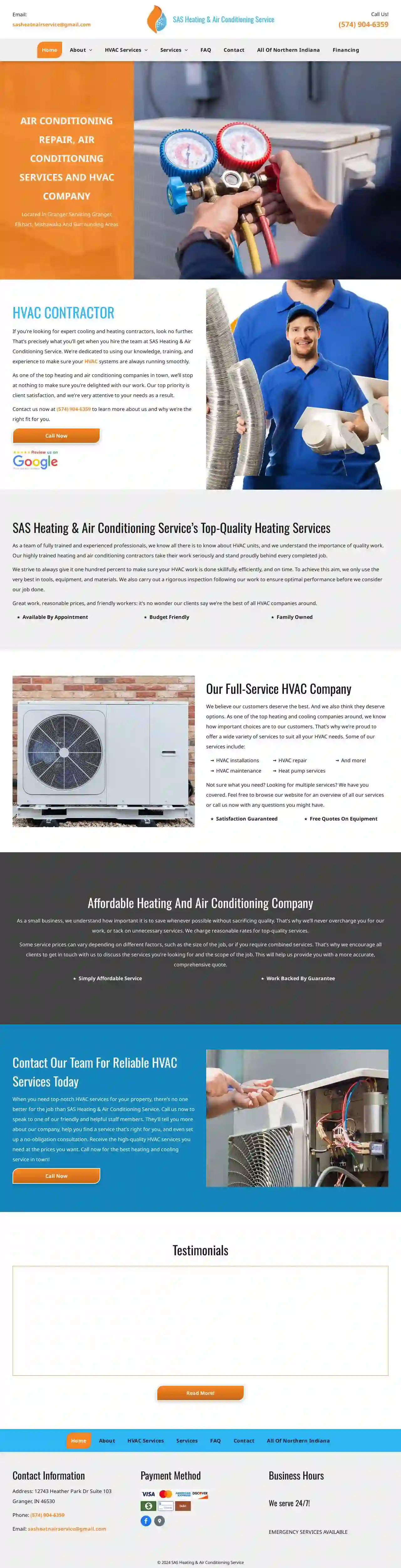 SAS Heating & Air Conditioning Service