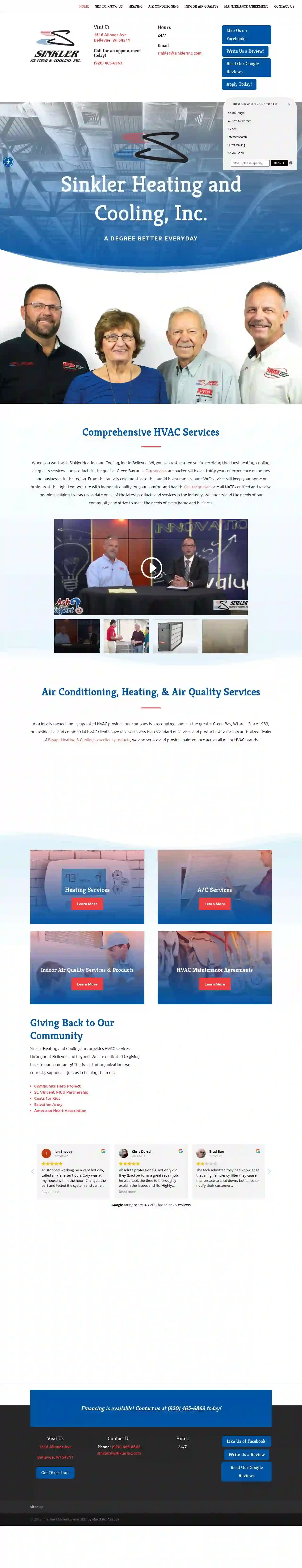 Sinkler Heating and Cooling, Inc.