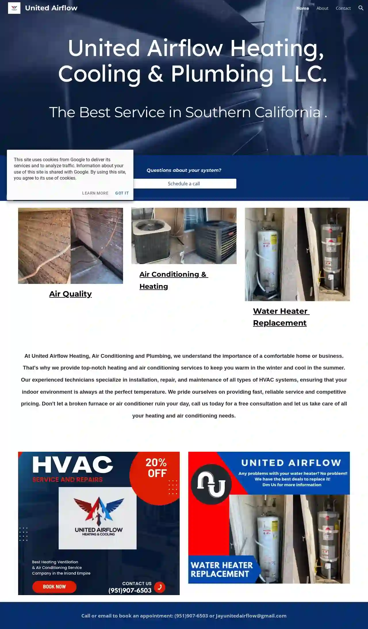 United airflow heating & cooling