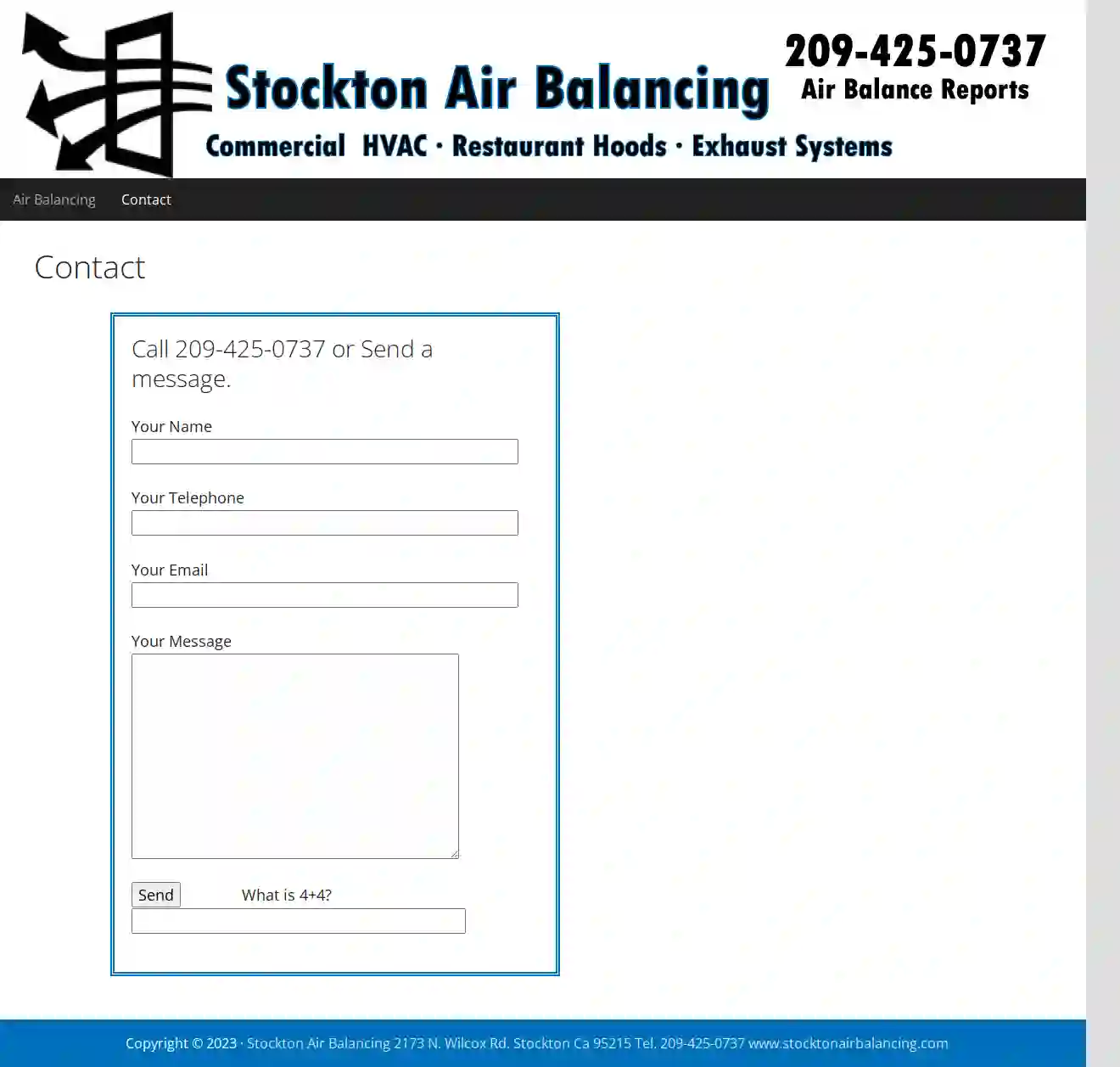 Stockton Air Balancing