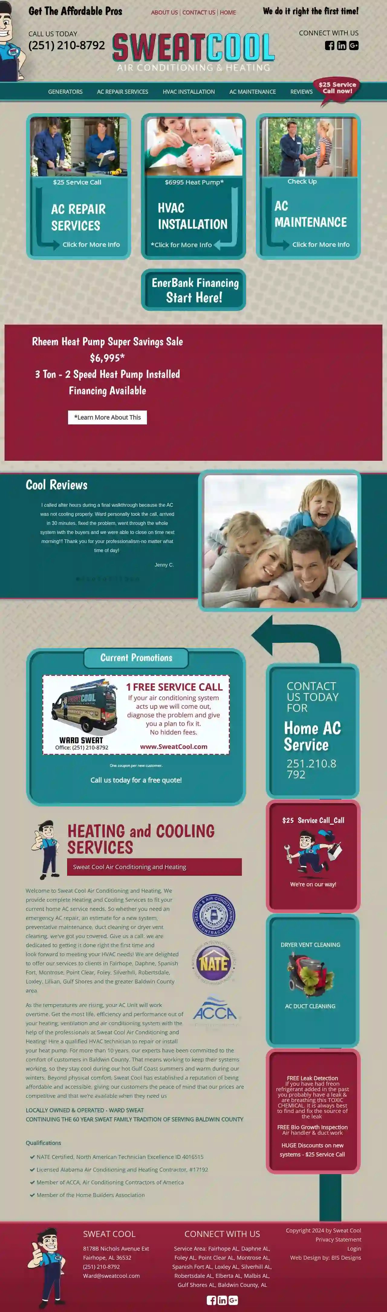 Sweat Cool Air Conditioning and Heating, LLC