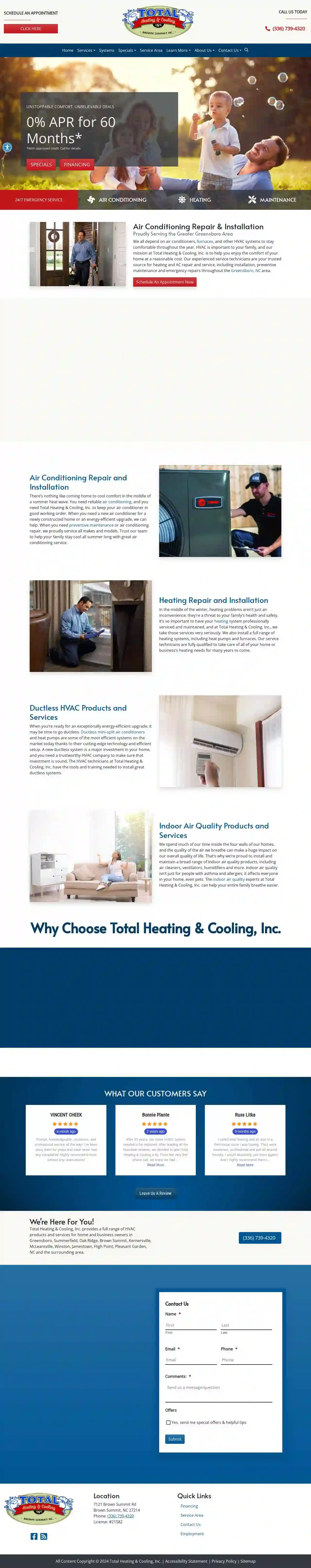 Total Heating & Cooling, Inc.