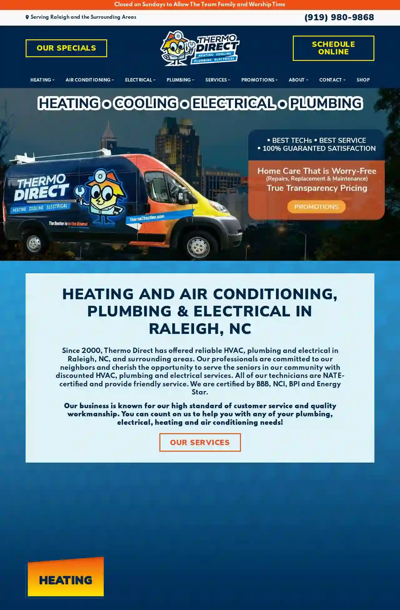 Thermo Direct, Inc.: HVAC, Plumbing & Electrical