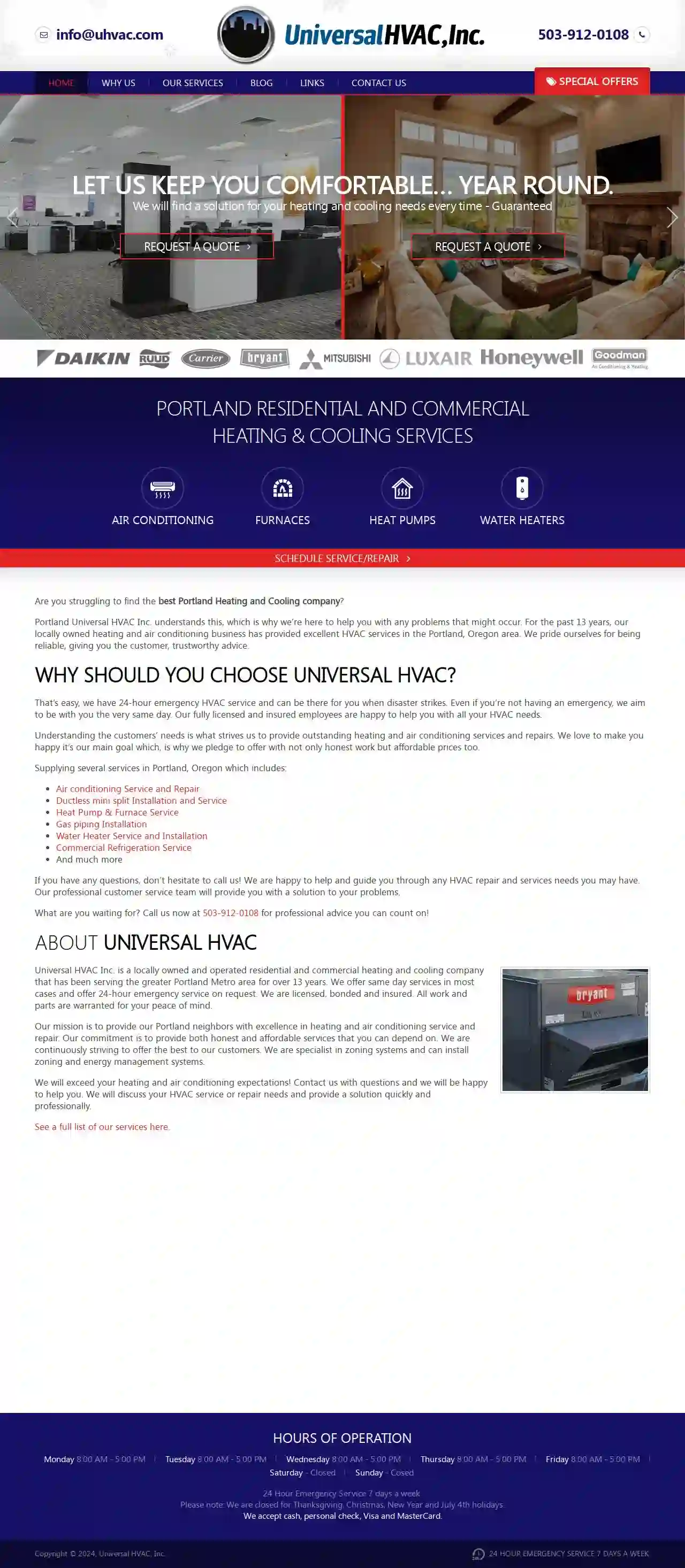 Universal HVAC - Portland Heating and Cooling Contractor