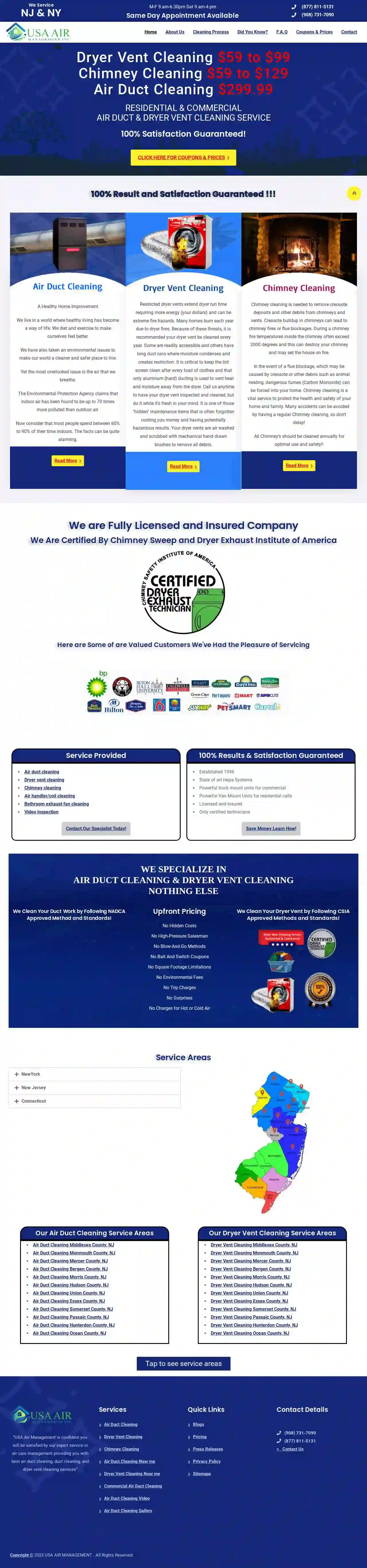 USA Air Management & Air Duct Cleaning NJ