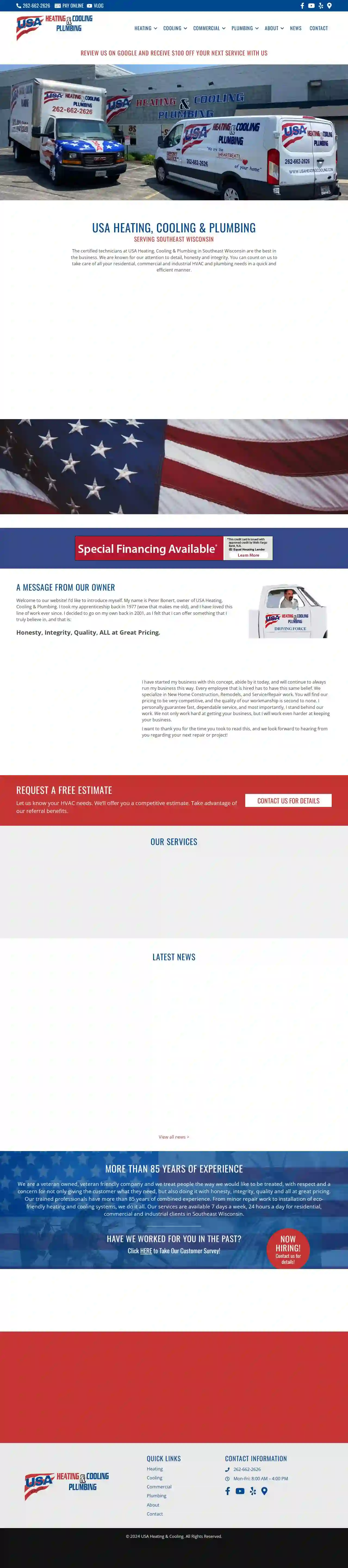 USA Heating, Cooling & Plumbing