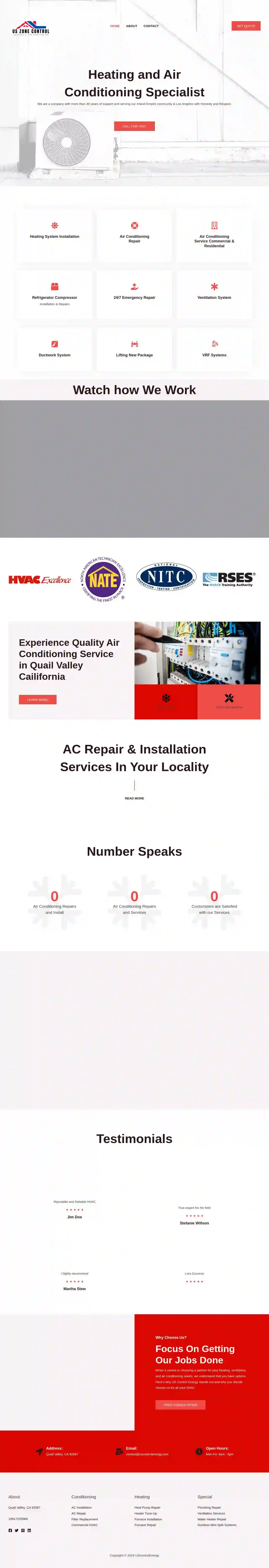 Air Conditioning & Heating US Control Energy