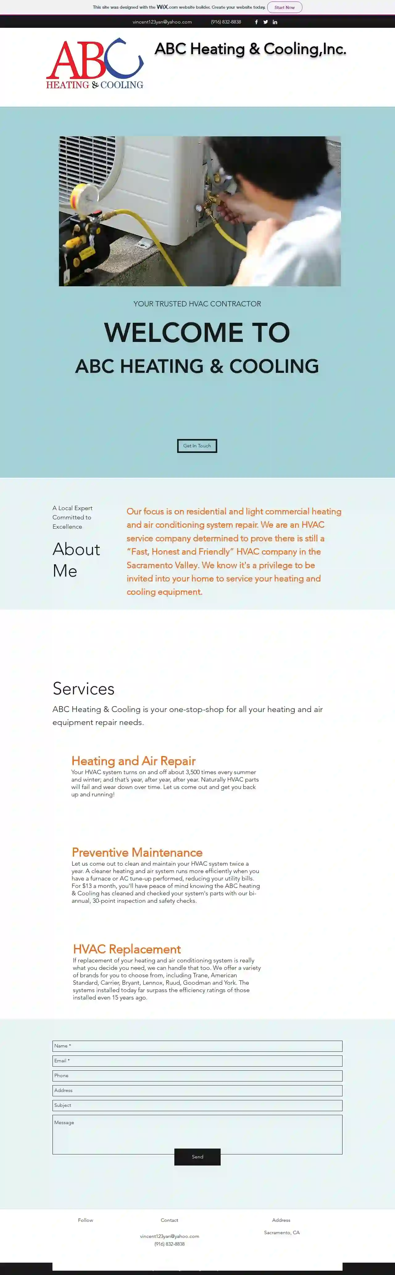 A B C Heating & Cooling, Inc.